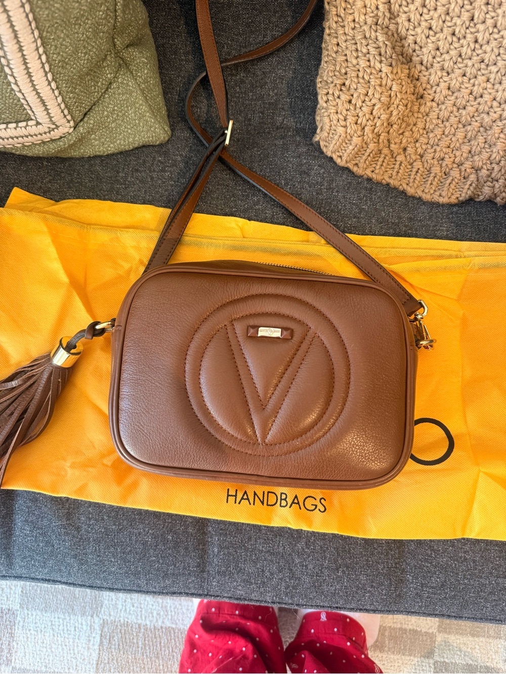 Valentino by Mario Valentino Mia signature leather crossbody/camera bag
